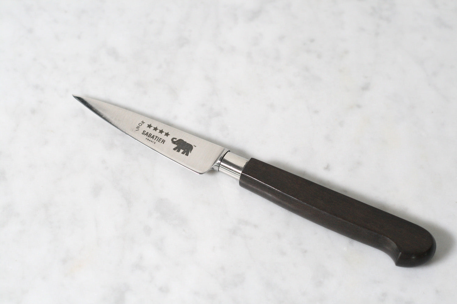 Nogent 8 cm Stainless Steel Paring Knife with Ebony Handle