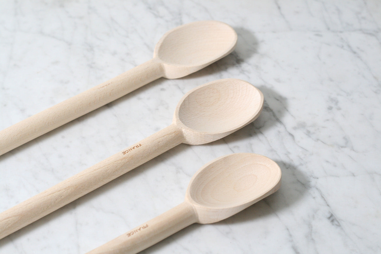 Sturdy French Beechwood Spoons