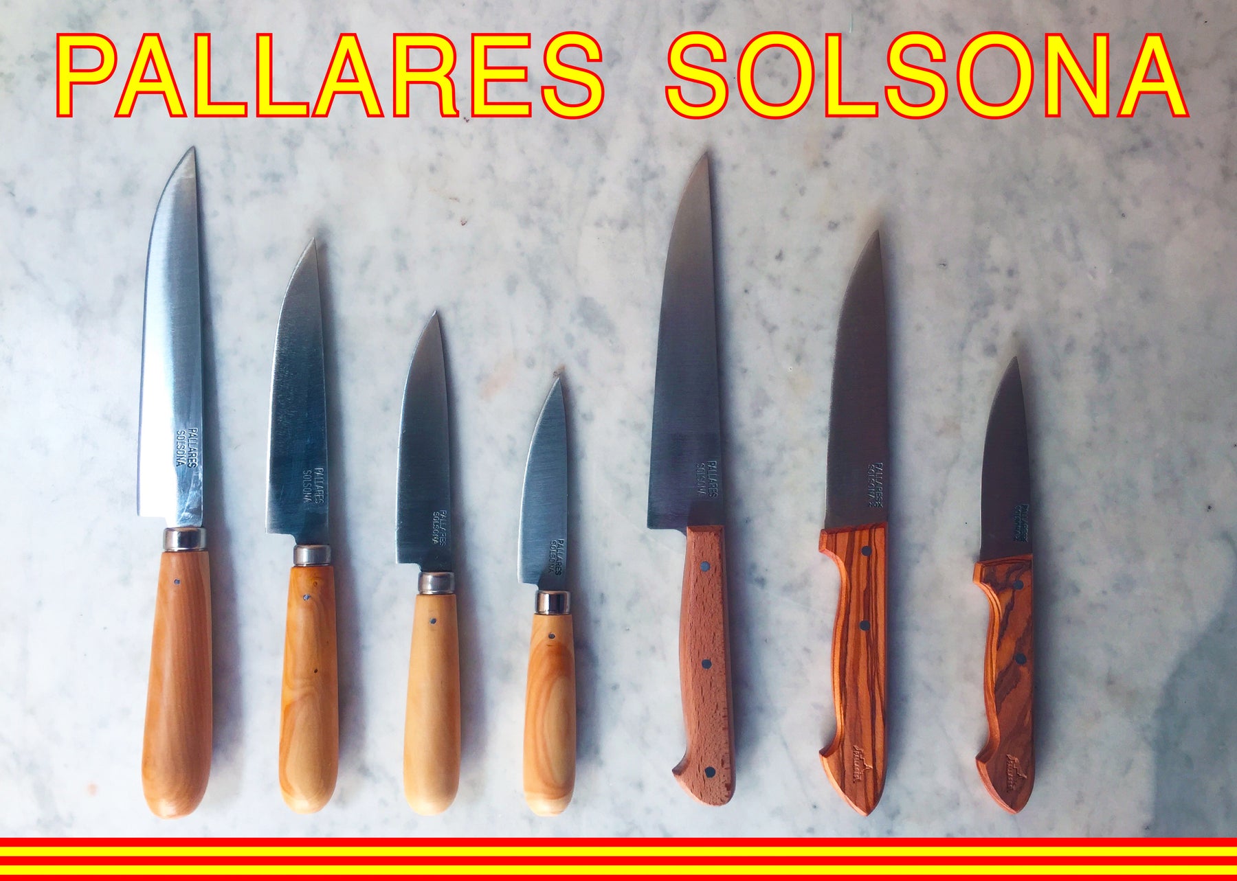 Pallares Solsona Wood handle Knives