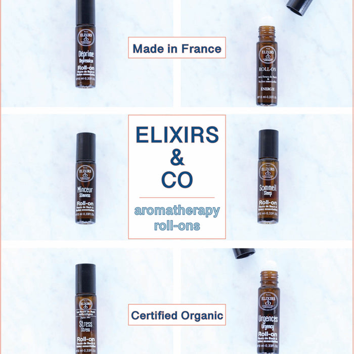 ELIXIRS & CO. ROLL-ONS Aromomathérapie from the Parisian Bach flower experts