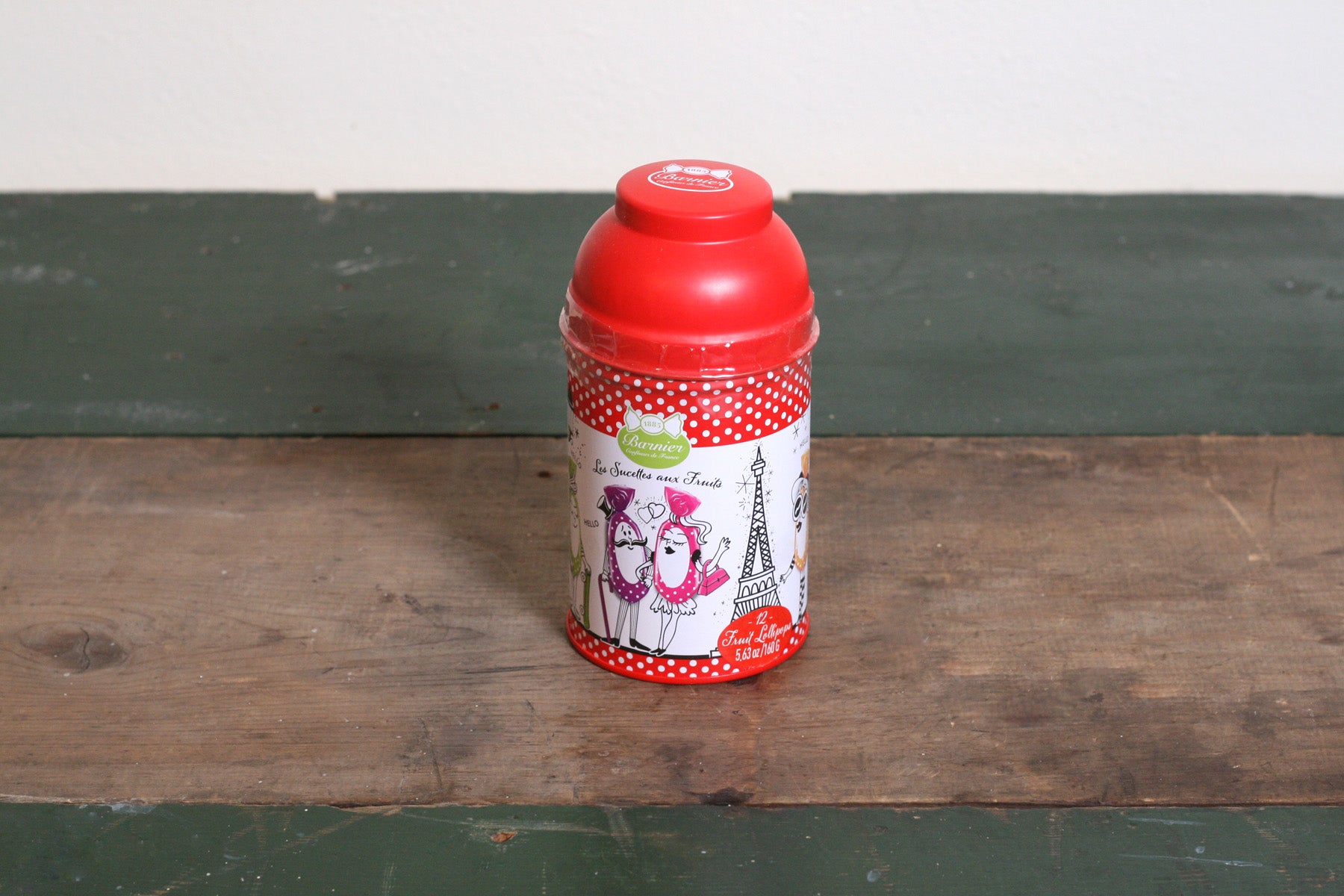 Bonbons Barnier Fruit Lollipops, Gift Tin