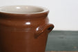 Vintage Brown Glaze Stoneware Crock, 1 Liter