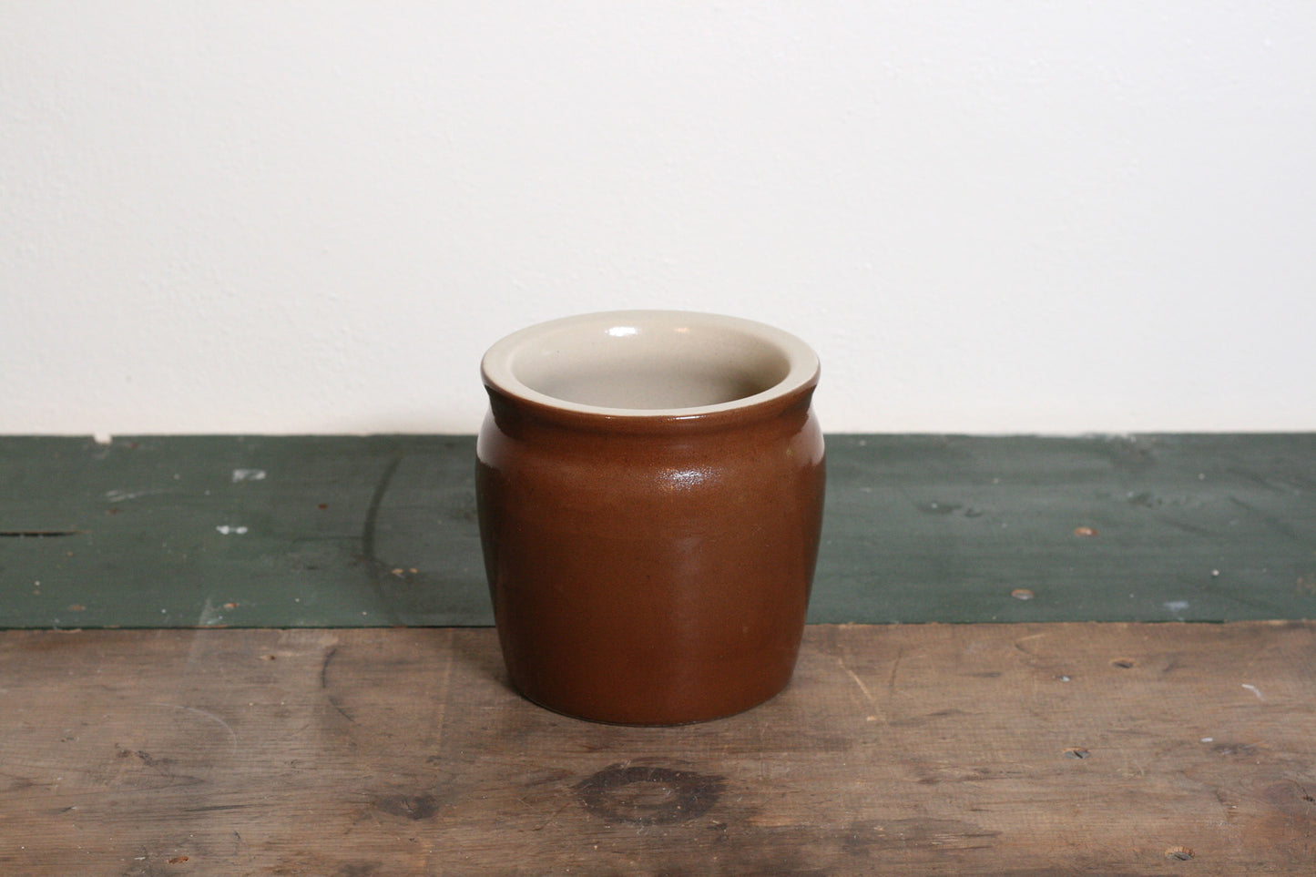 Classic Brown Glaze Stoneware Crock