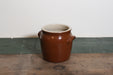 Vintage Brown Glaze Stoneware Crock