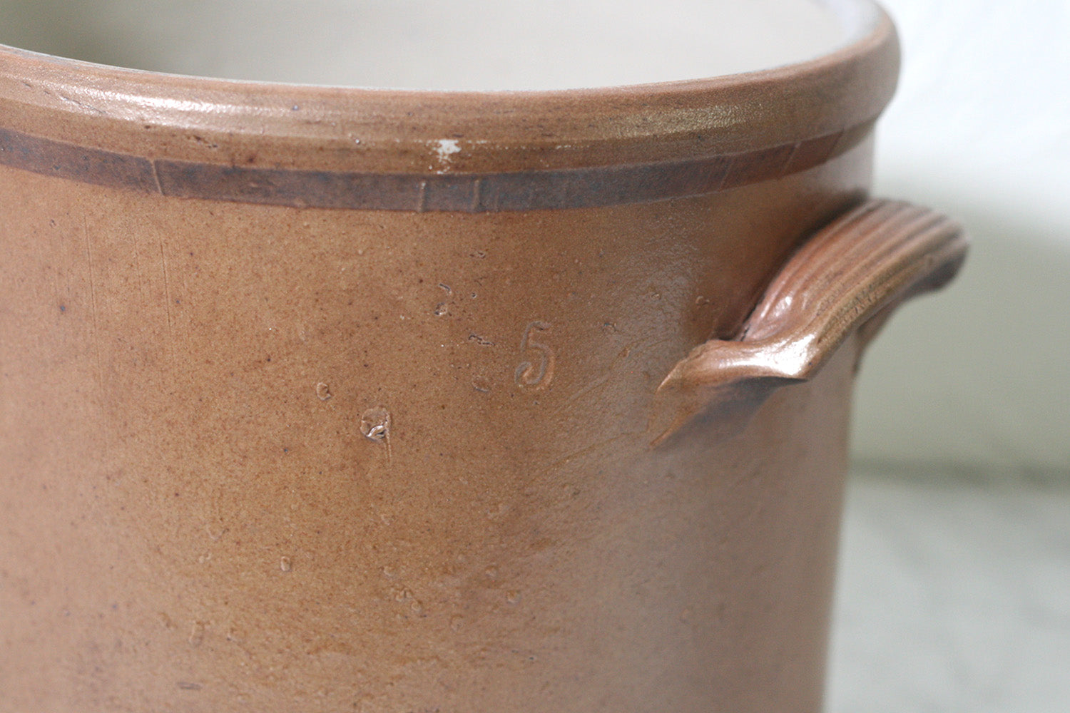 Vintage French Stoneware Crock