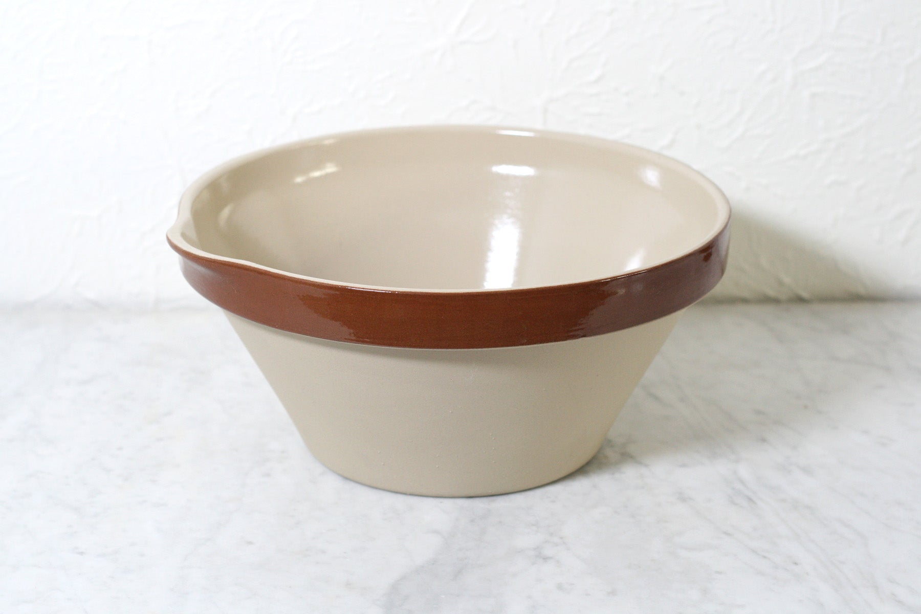 Extra Large French Stoneware Mixing Bowls