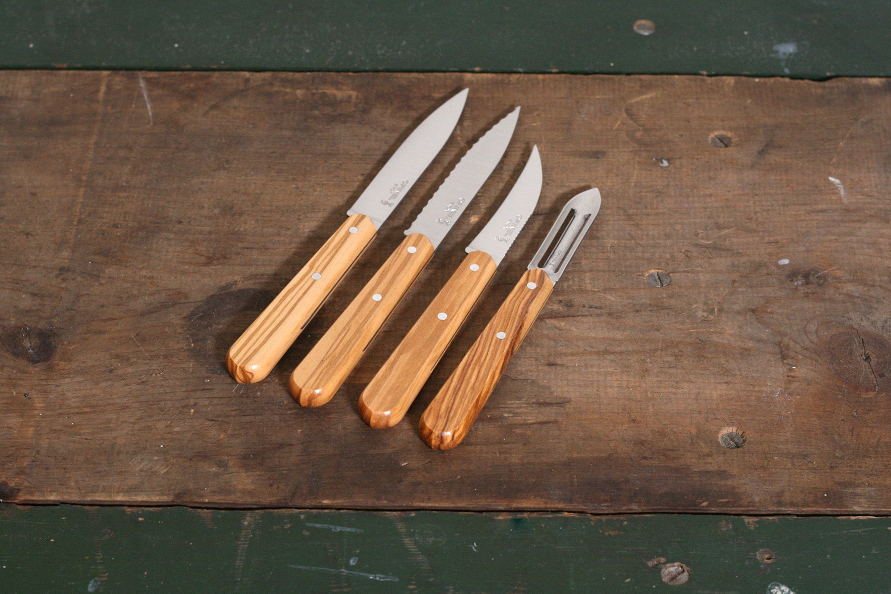 Opinel "Les Essentiels" Olivewood Kitchen Set