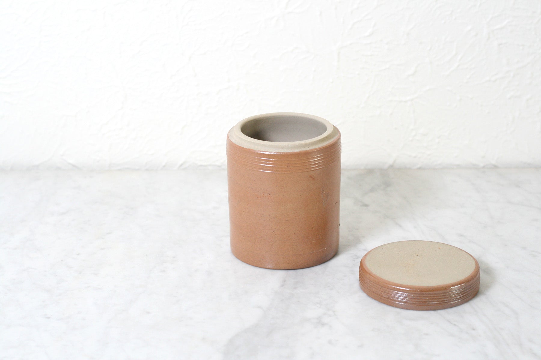 French Stoneware Storage Jars, Salt Glazed