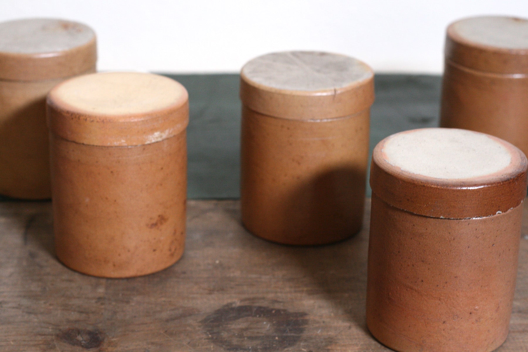 Rustic Stoneware Spice Jars