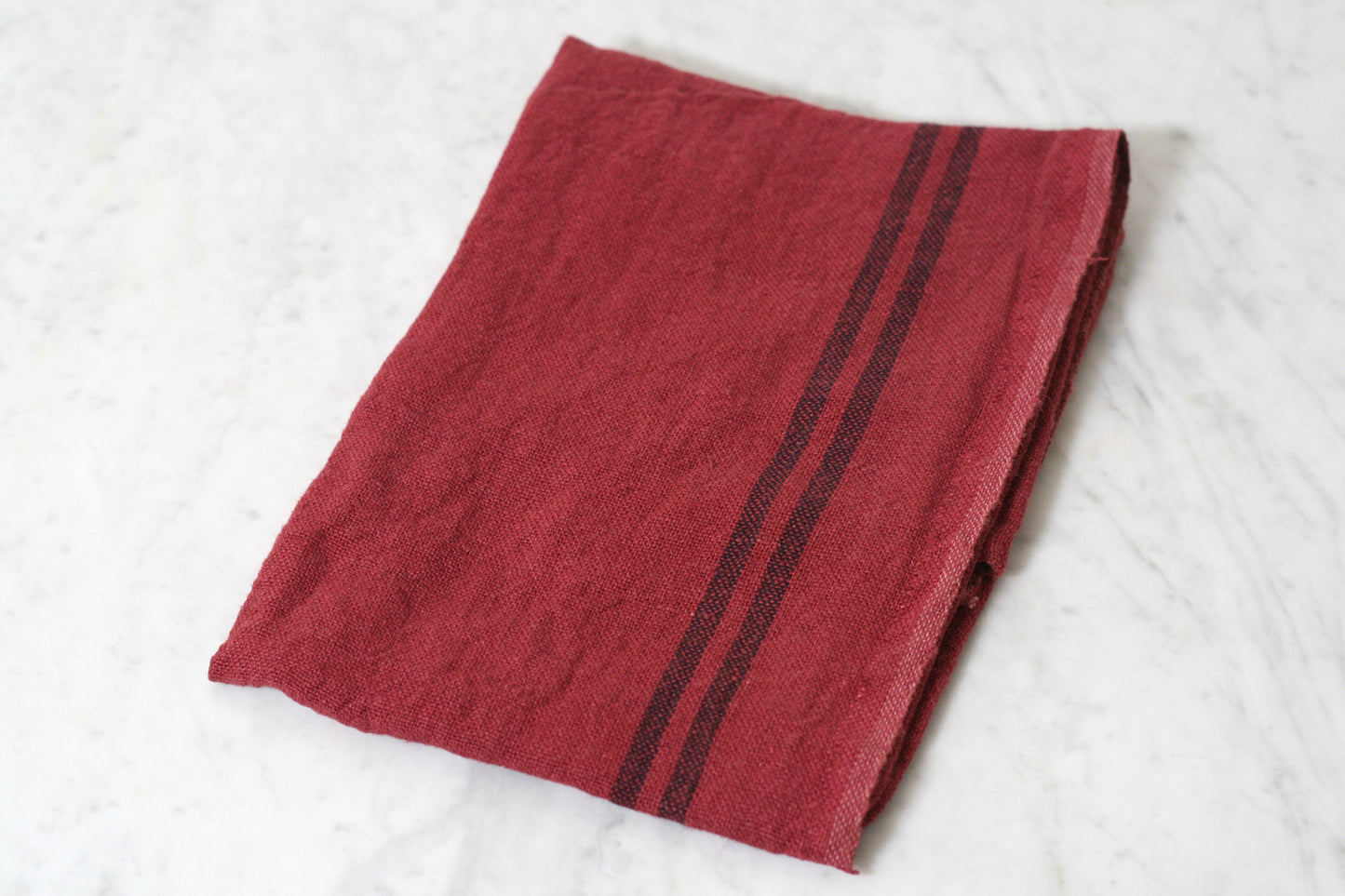 Striped Linen Dish Towel Made in France
