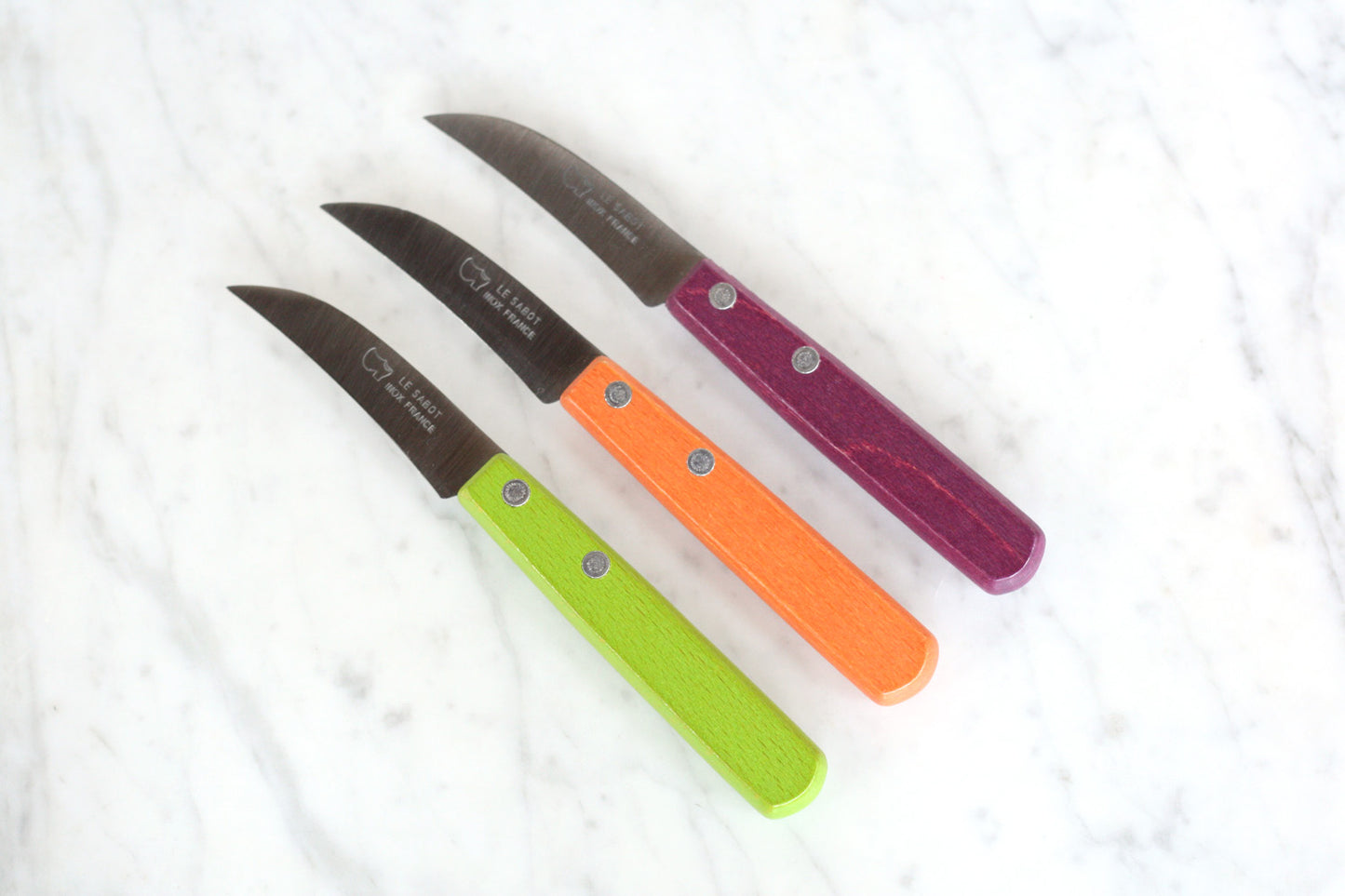 Colorful bird's beak knives L'Econome Therias