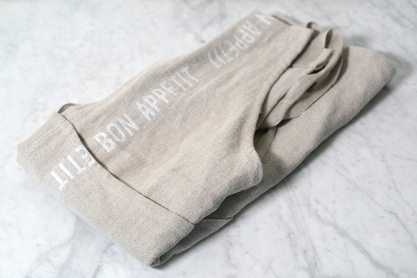 Charvet Editions Bon Appetit Linen Apron