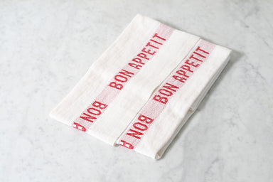 Bon Appetit Dish Towel. Charvet Editions. Made in France.