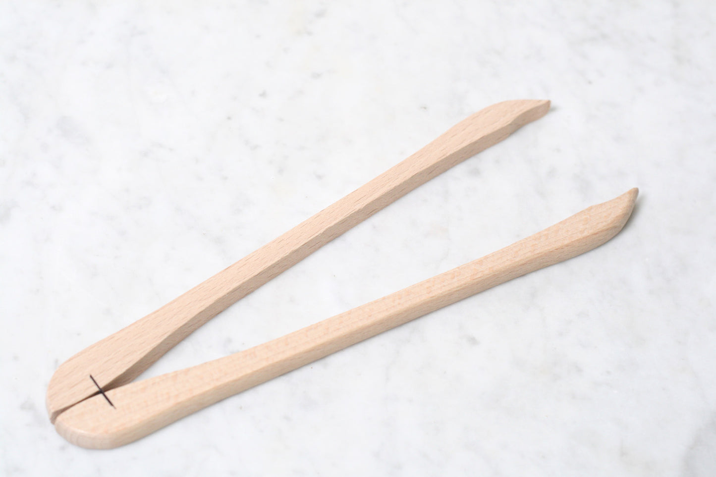 Beechwood Cornichon Tongs. Made in France.