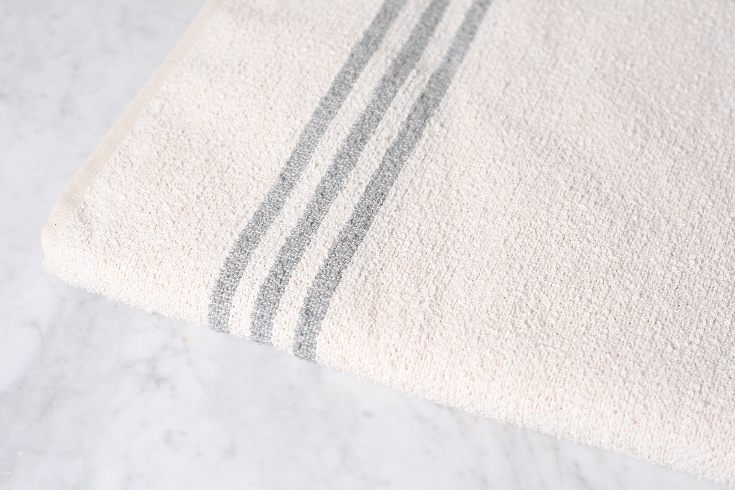 Linen & Cotton Stripe Bath Sheet