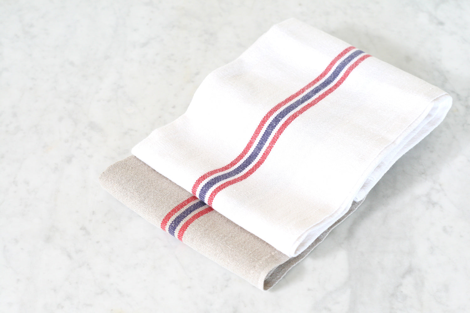 Thieffry Monogramme Dish Towel Blue - The Paris Market