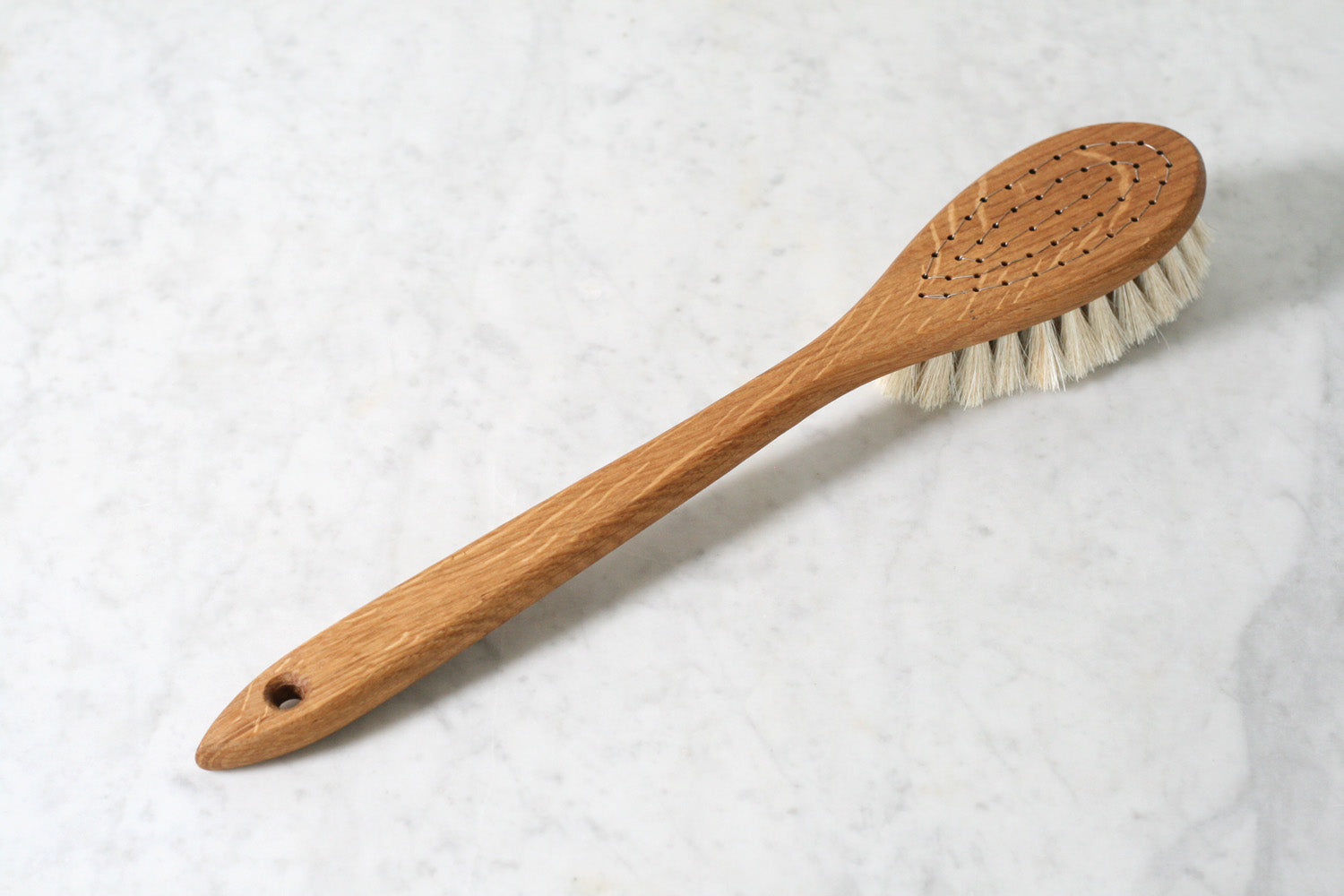 Swedish Long Handled Lovisa Bath Brush - Round Head - Horsehair - The  Foundry Home Goods