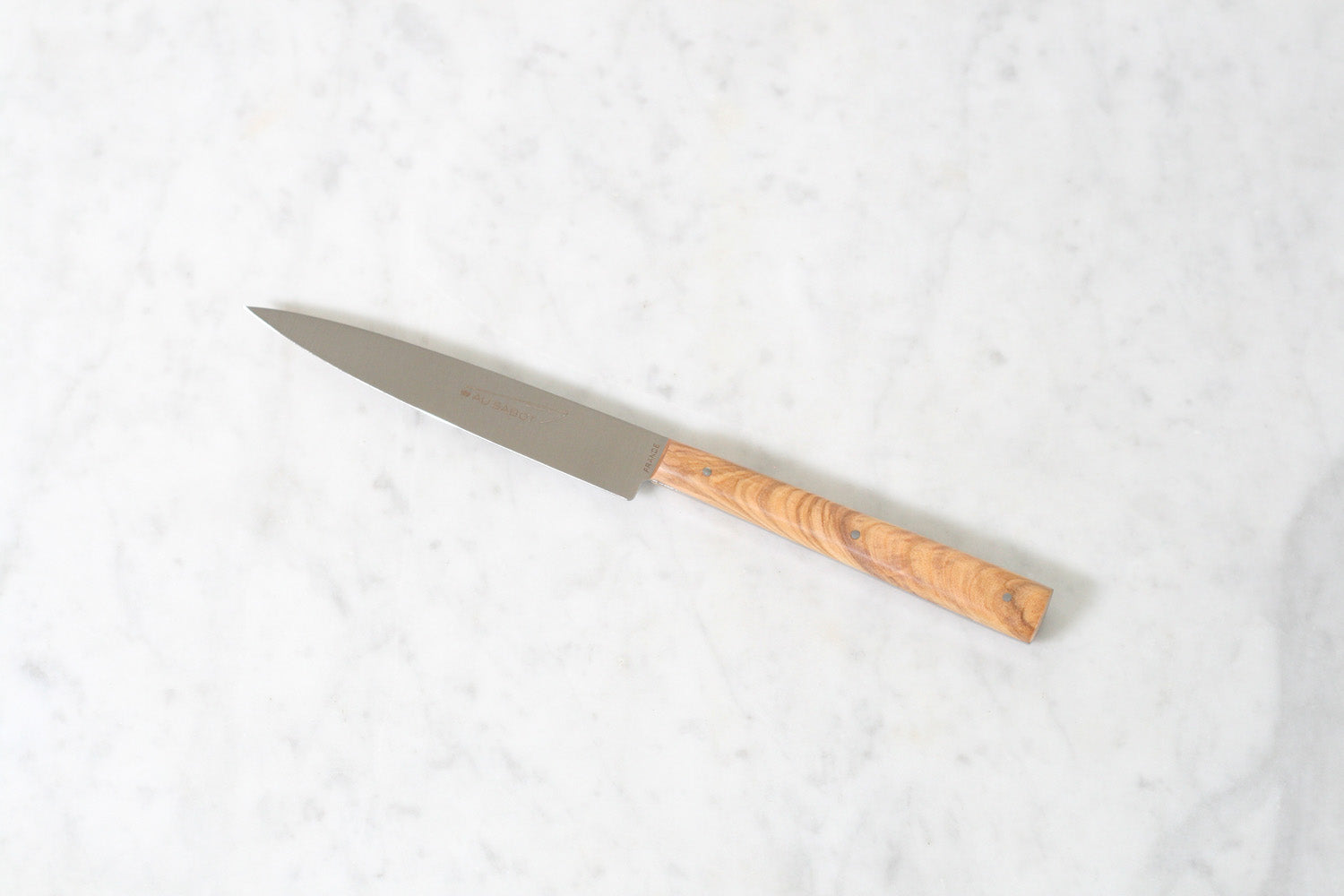 'Le Sakura' Steak Knife, Polished Olivewood Handle