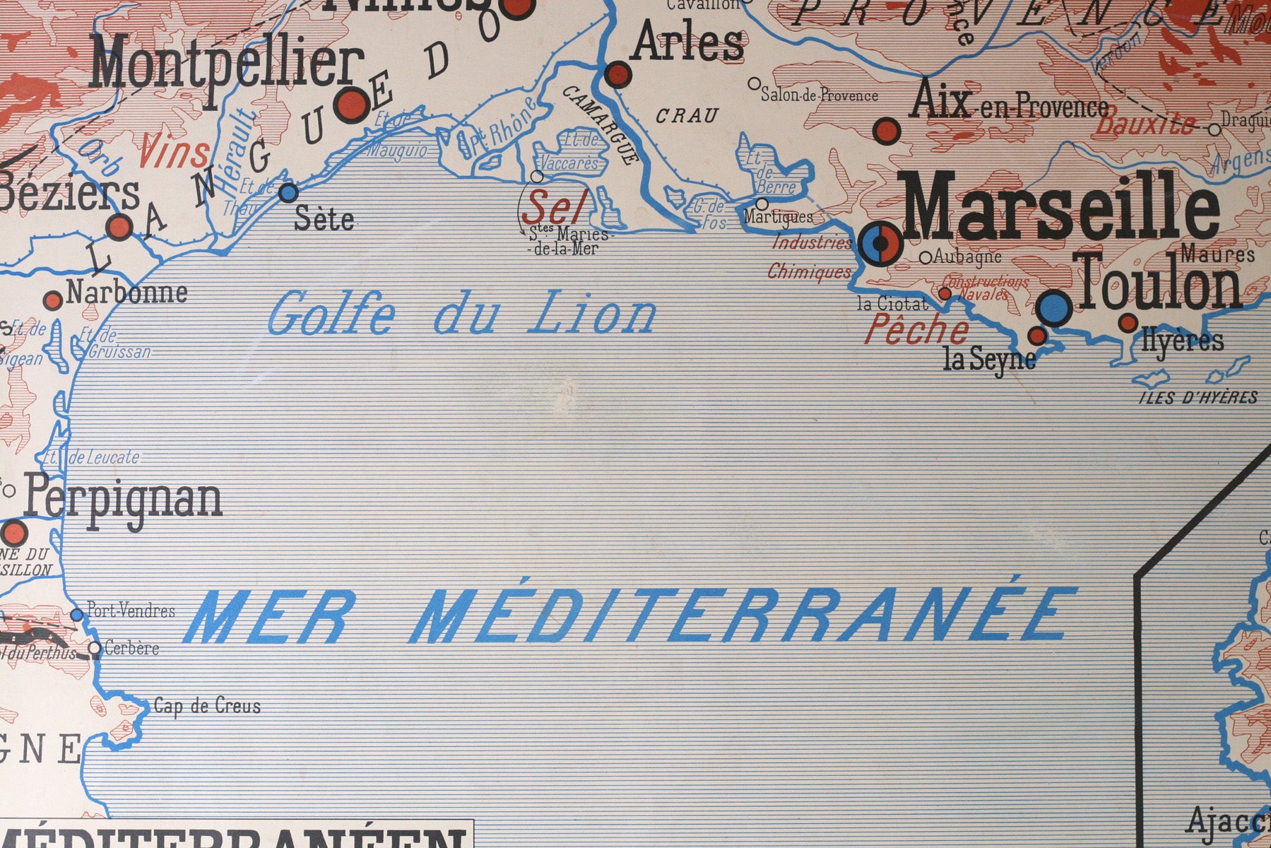 Vintage French School Poster, Méditerranéen/Bordeaux