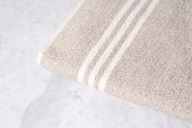 Linen & Cotton Neutral Stripe Bath Sheet