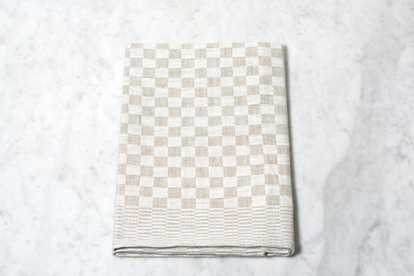 German Checked Linen Dish Towel