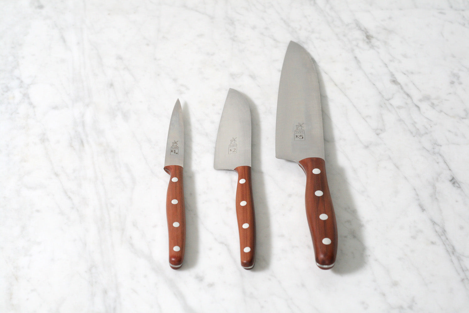 Robert Herder K5 Carbon Steel Chef's Knife, Plum Handle