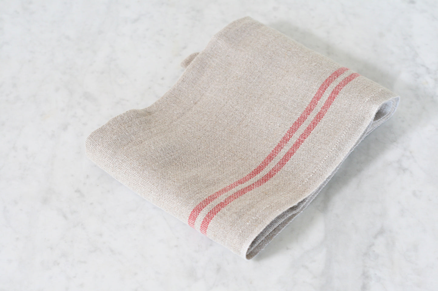 Charvet Editions Striped Linen Dish Towel. Made in France.
