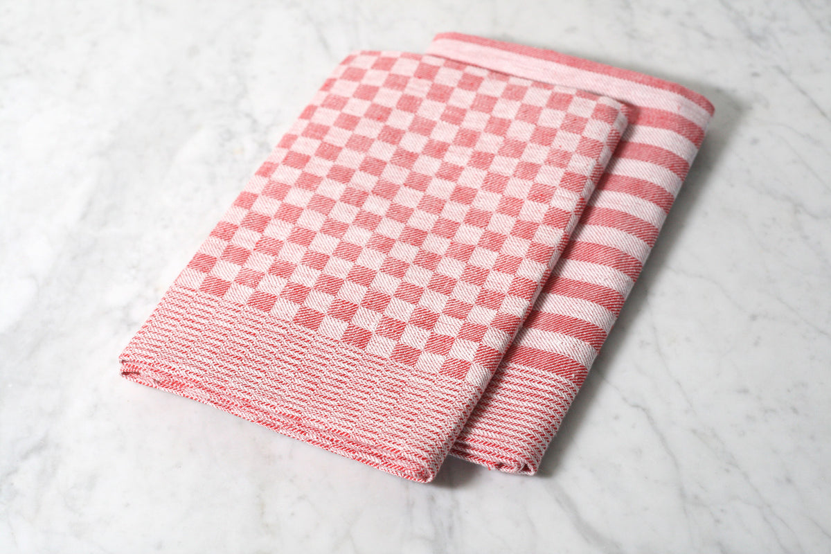 Checked Linen Dish Towel