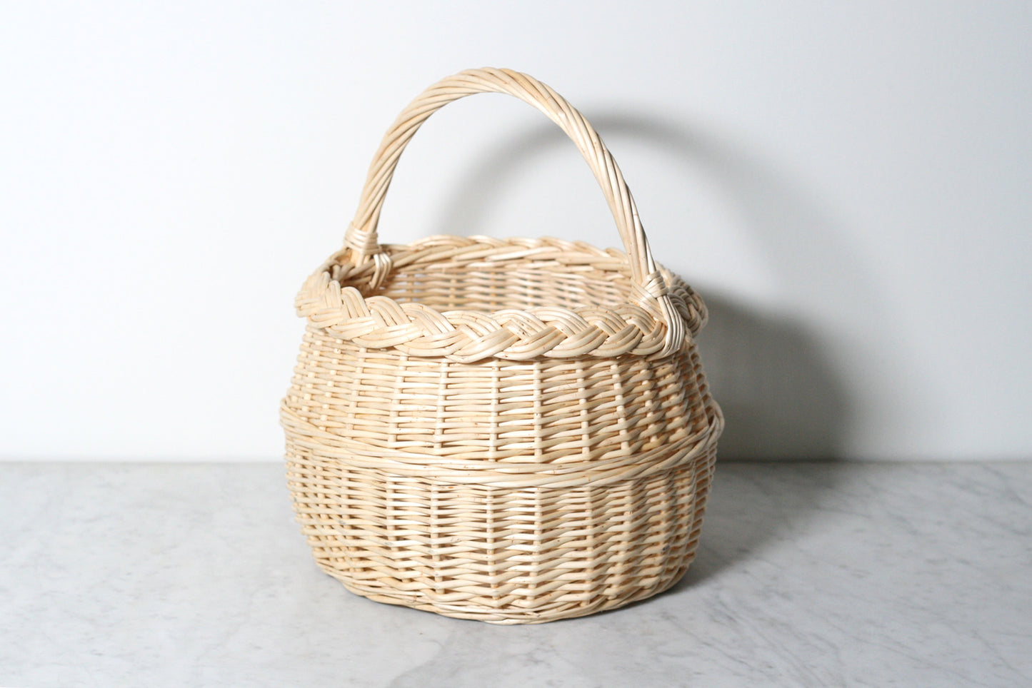 French Wicker Market Basket