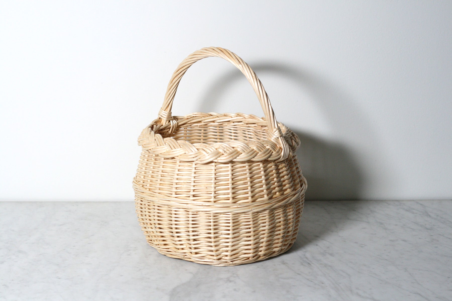 French Wicker Market Basket