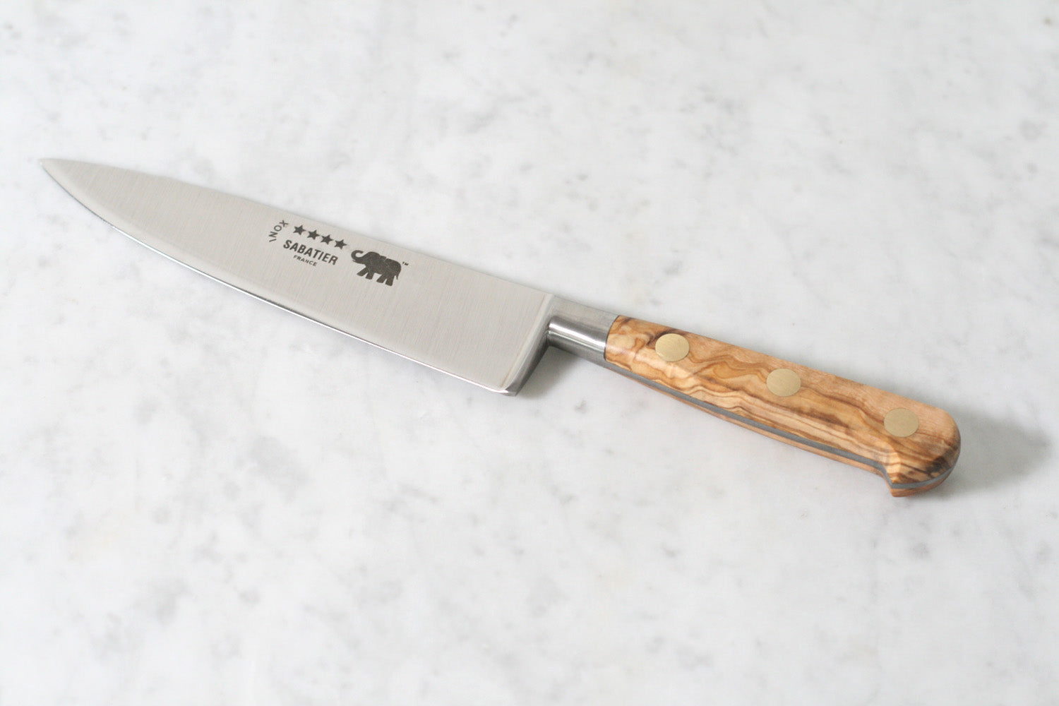 Sabatier 6 Chef's Knife Stainless Steel with Olivewood Handle — Flotsam +  Fork