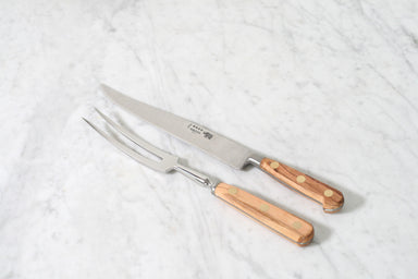 Sabatier Carving Set with Olivewood Handle