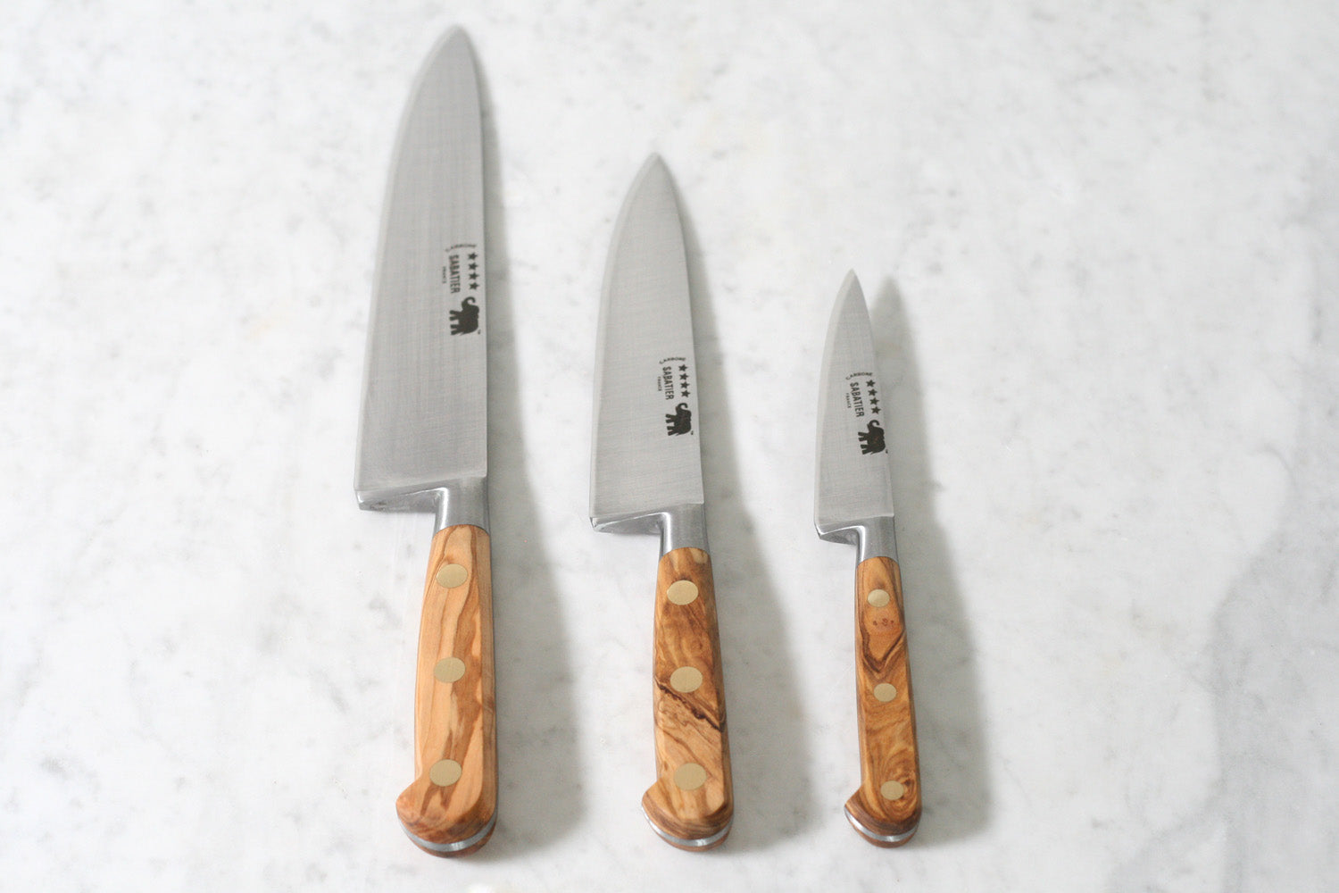 Thiers Issard Sabatier Chef's Knife, Olivewood