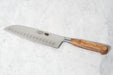 Sabatier Santoku Knife Carbon Steel with Olivewood Handle