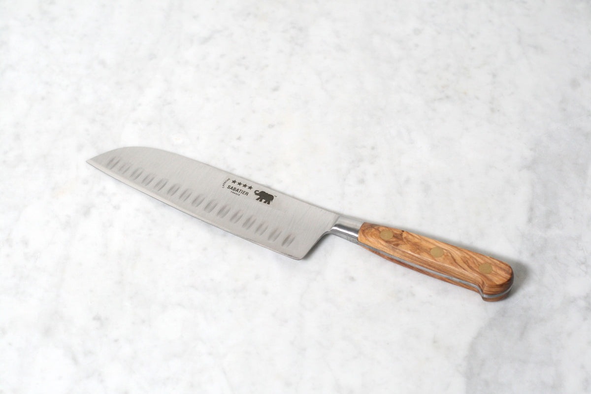 Sabatier Carving Set with Olivewood Handle — Flotsam + Fork