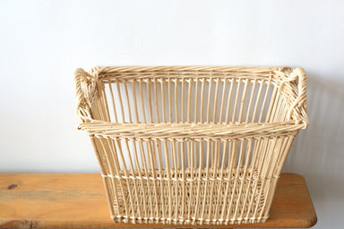 French Wicker Laundry Basket