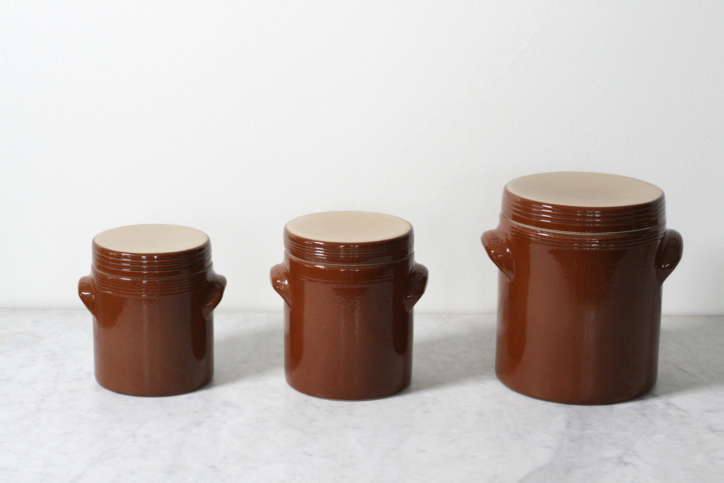 Poterie Renault French Stoneware Storage Jars