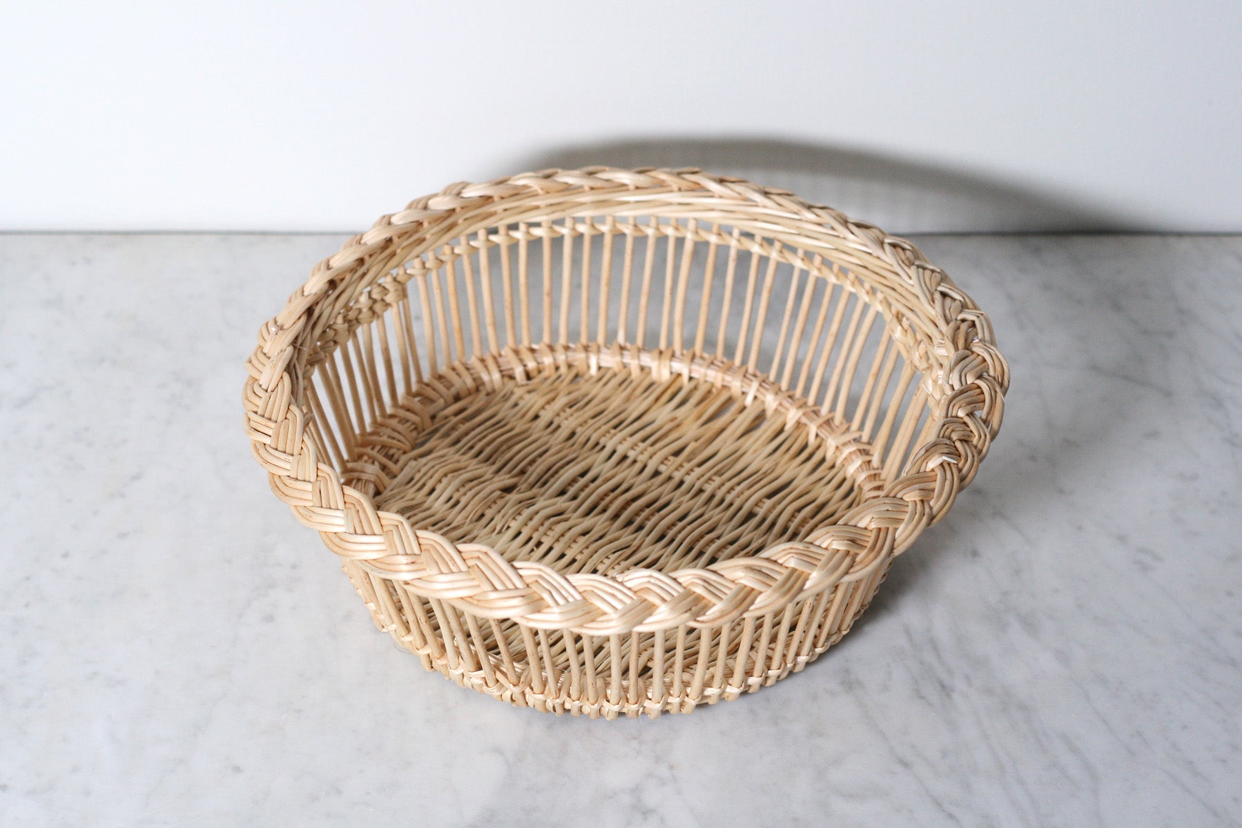 French Wicker Serving Basket – Flotsam + Fork