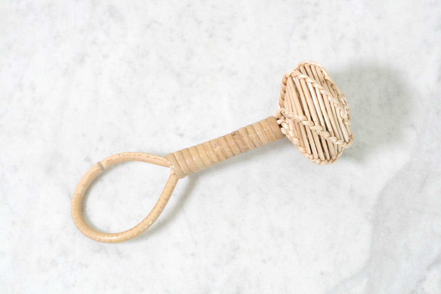 French Wicker Child's Rattle